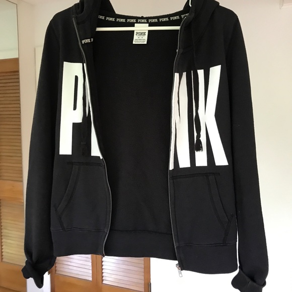 PINK classic everyday zip-up logo sweatshirt - Picture 6 of 7